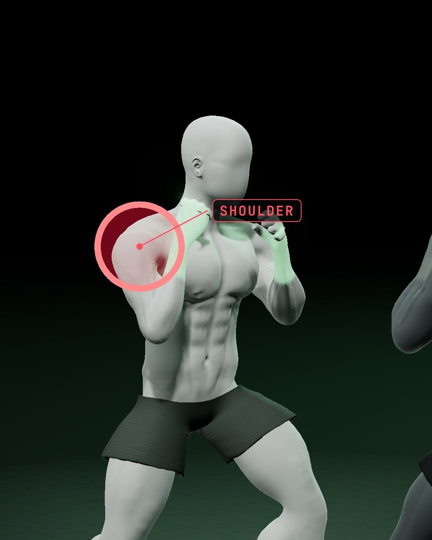 The shoulder moves first: telegraphing